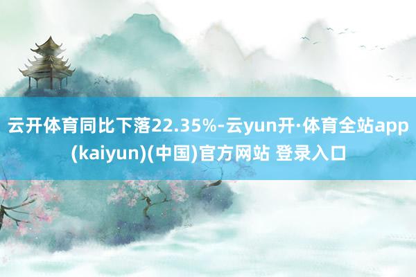 云开体育同比下落22.35%-云yun开·体育全站app(kaiyun)(中国)官方网站 登录入口