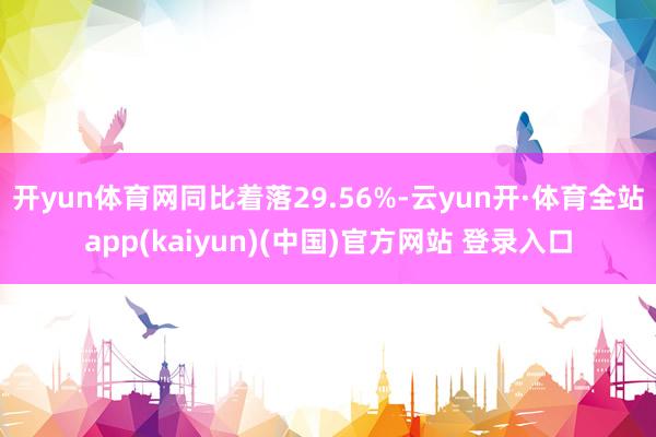 开yun体育网同比着落29.56%-云yun开·体育全站app(kaiyun)(中国)官方网站 登录入口